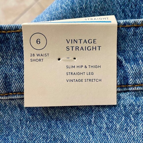 Universal Thread Vintage Stretch Straight Leg Jeans Women's Size 6 28S NEW NWT - Picture 8 of 10